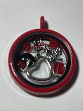 Arkansas Razorbacks NCAA Memory Charm Locket w/ 22 IN chain NEW